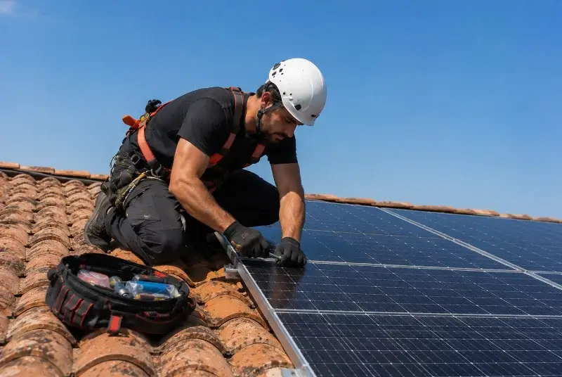 Maintenance et monitoring de panneaux solaires à Cercoux